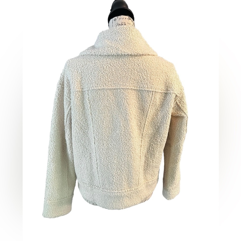 Marine Layer Quebec Sherpa Jacket, Antique White, new with tags, size small - Picture 2 of 10